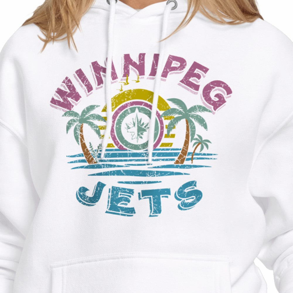 Winnipeg Jets Starter Women's Tonal Beach Hoodie - White | US 204013657