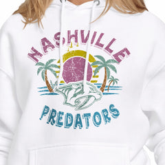 Nashville Predators Starter Women's Tonal Beach Hoodie - White | US 204013658