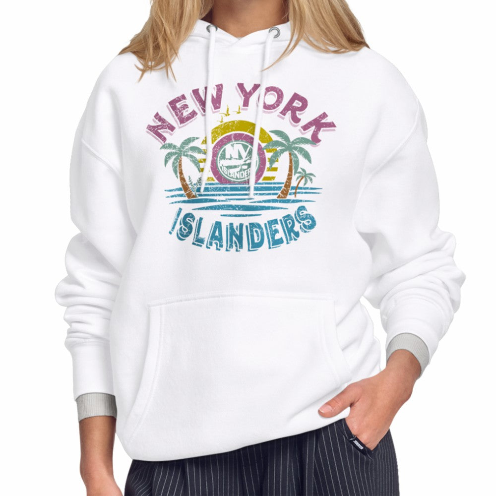 New York Islanders Starter Women's Tonal Beach Hoodie - White | US 204013660