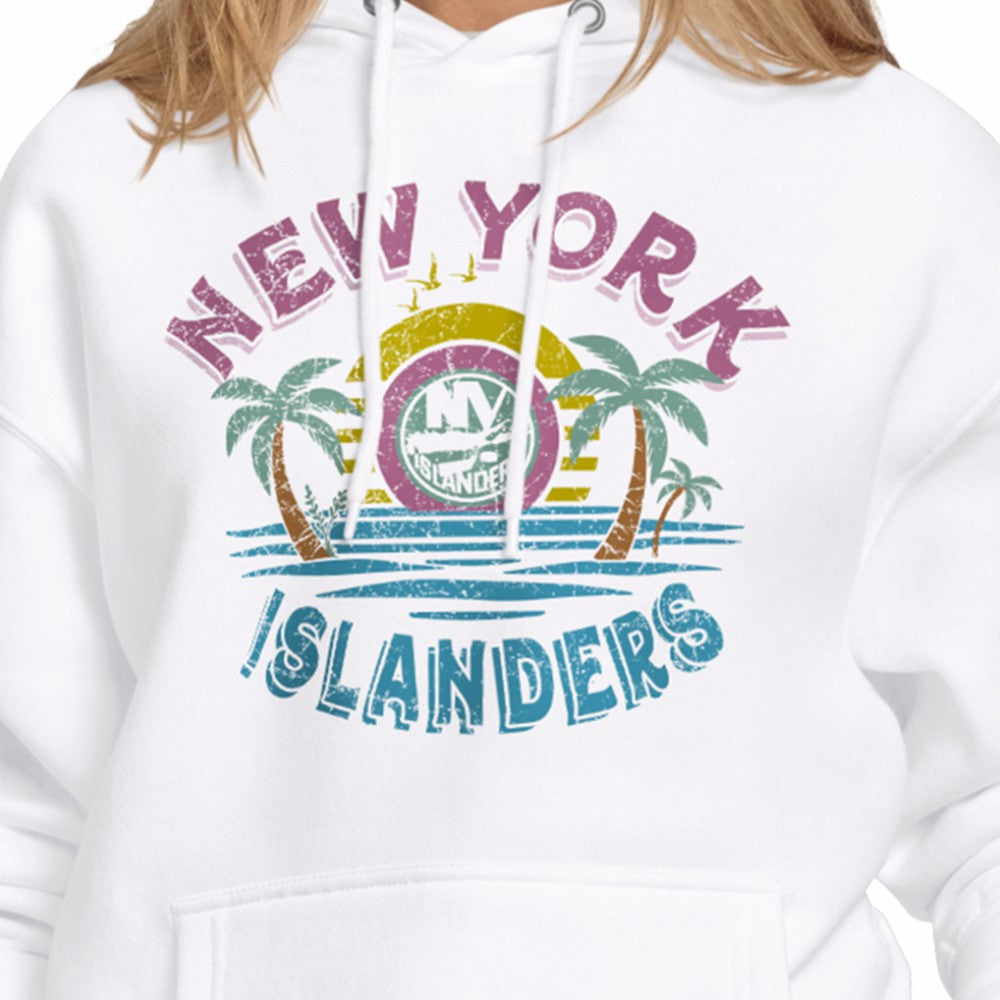 New York Islanders Starter Women's Tonal Beach Hoodie - White | US 204013660