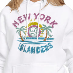 New York Islanders Starter Women's Tonal Beach Hoodie - White | US 204013660