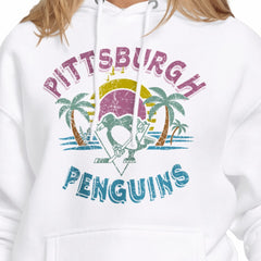 Pittsburgh Penguins Starter Women's Tonal Beach Hoodie - White | US 204013665