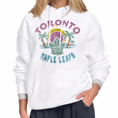 Toronto Maple Leafs Starter Women's Tonal Beach Hoodie - White | US 204013670