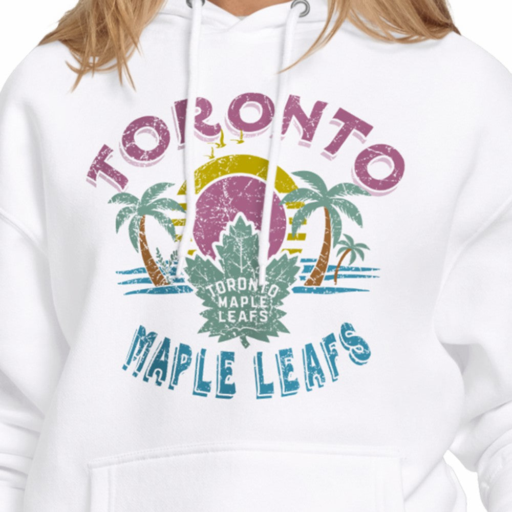 Toronto Maple Leafs Starter Women's Tonal Beach Hoodie - White | US 204013670