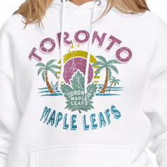 Toronto Maple Leafs Starter Women's Tonal Beach Hoodie - White | US 204013670