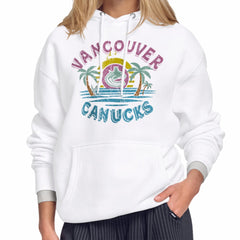 Vancouver Canucks Starter Women's Tonal Beach Hoodie - White | US 204013671
