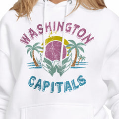 Washington Capitals Starter Women's Tonal Beach Hoodie - White | US 204013673