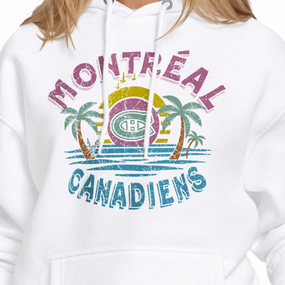 Montreal Canadiens Starter Women's Tonal Beach Hoodie - White | US 204013674