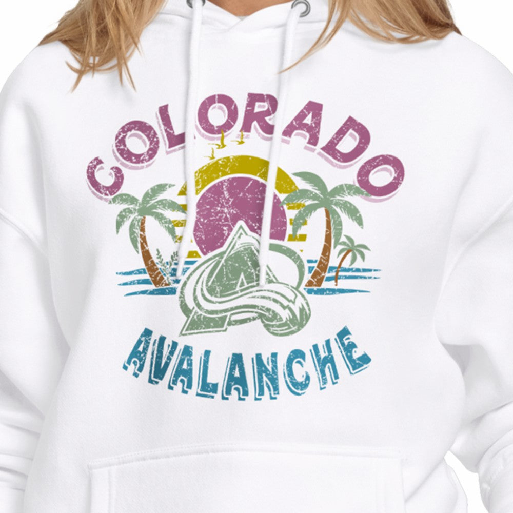Colorado Avalanche Starter Women's Tonal Beach Hoodie - White | US 204013676