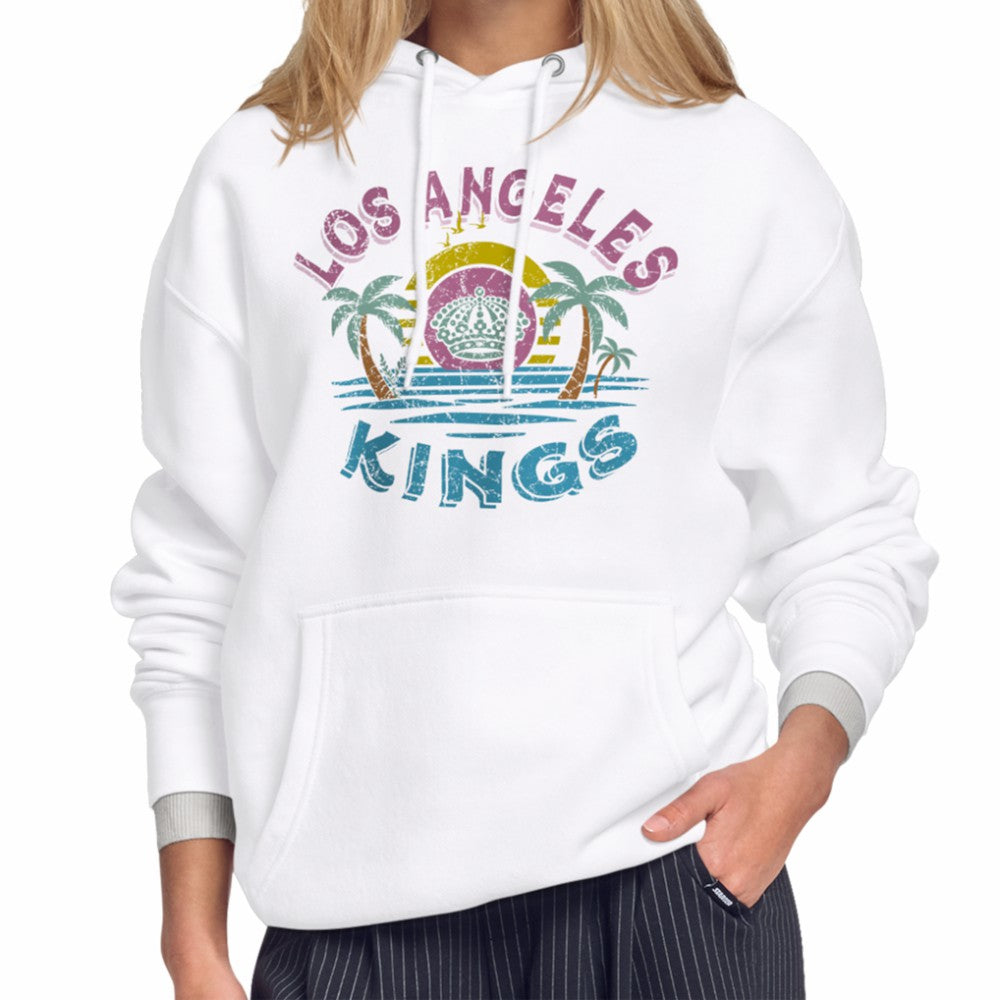 Los Angeles Kings Starter Women's Tonal Beach Hoodie - White | US 204013678