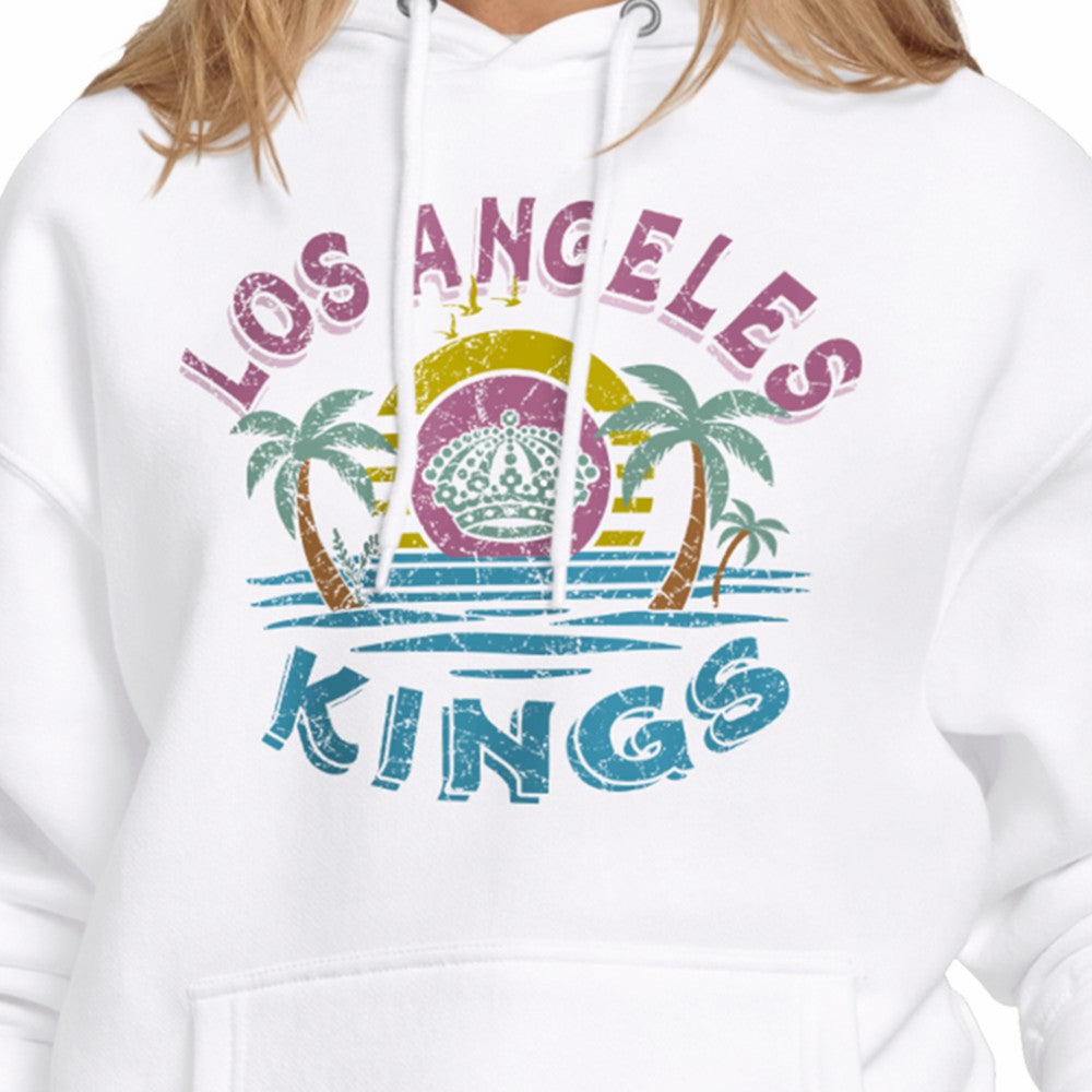Los Angeles Kings Starter Women's Tonal Beach Hoodie - White | US 204013678