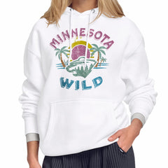 Minnesota Wild Starter Women's Tonal Beach Hoodie - White | US 204013679