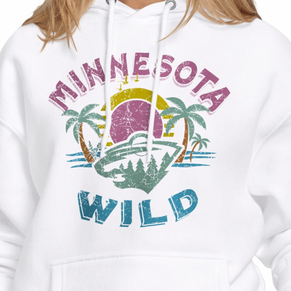 Minnesota Wild Starter Women's Tonal Beach Hoodie - White | US 204013679