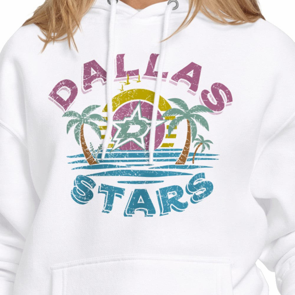 Dallas Stars Starter Women's Tonal Beach Hoodie - White | US 204013680