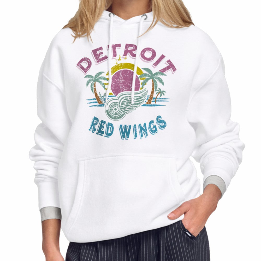 Detroit Red Wings Starter Women's Tonal Beach Hoodie - White | US 204013683