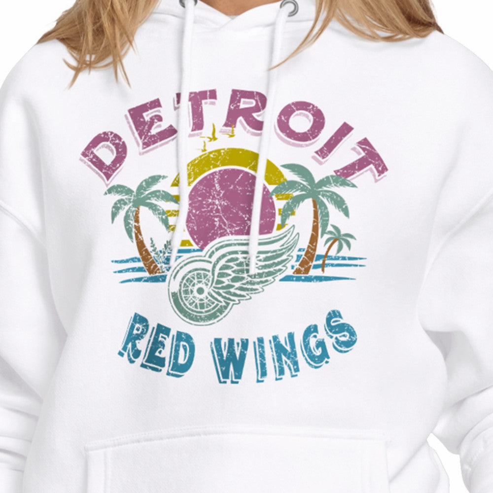 Detroit Red Wings Starter Women's Tonal Beach Hoodie - White | US 204013683