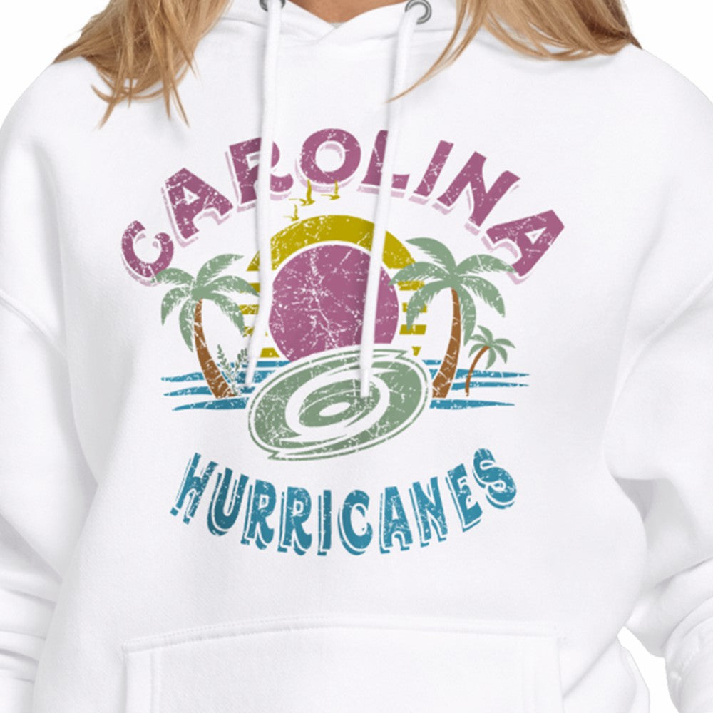 Carolina Hurricanes Starter Women's Tonal Beach Hoodie - White | US 204013688