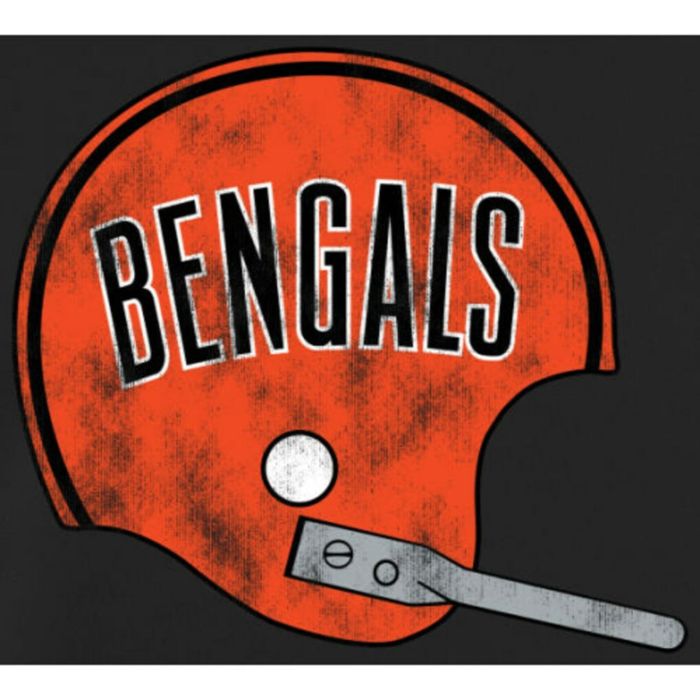 Cincinnati Bengals Throwback Logo Pullover Hoodie - Black Hoodies