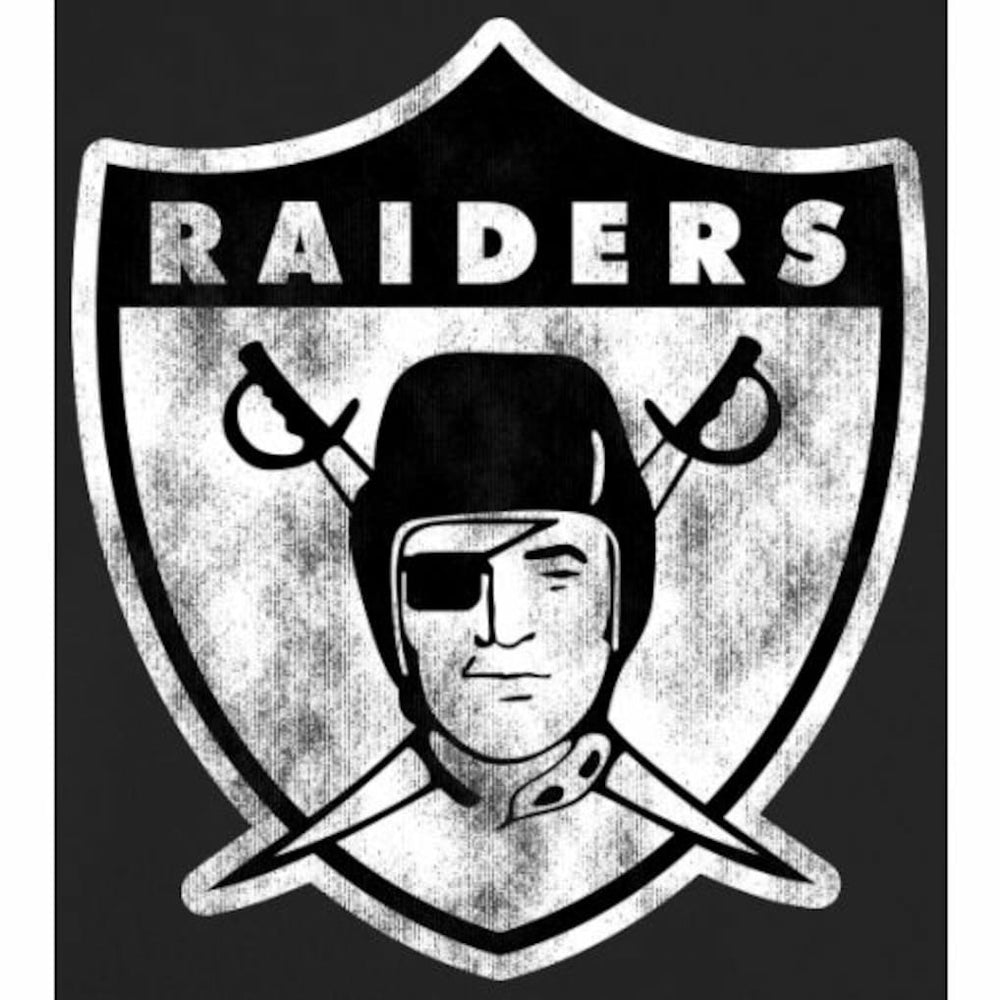 Las Vegas Raiders Throwback Logo Pullover Hoodie - Black Hoodies