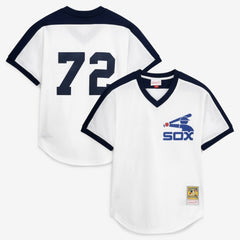 Carlton Fisk Chicago White Sox Mitchell & Ness Authentic Batting Practice Jersey - White Jerseys