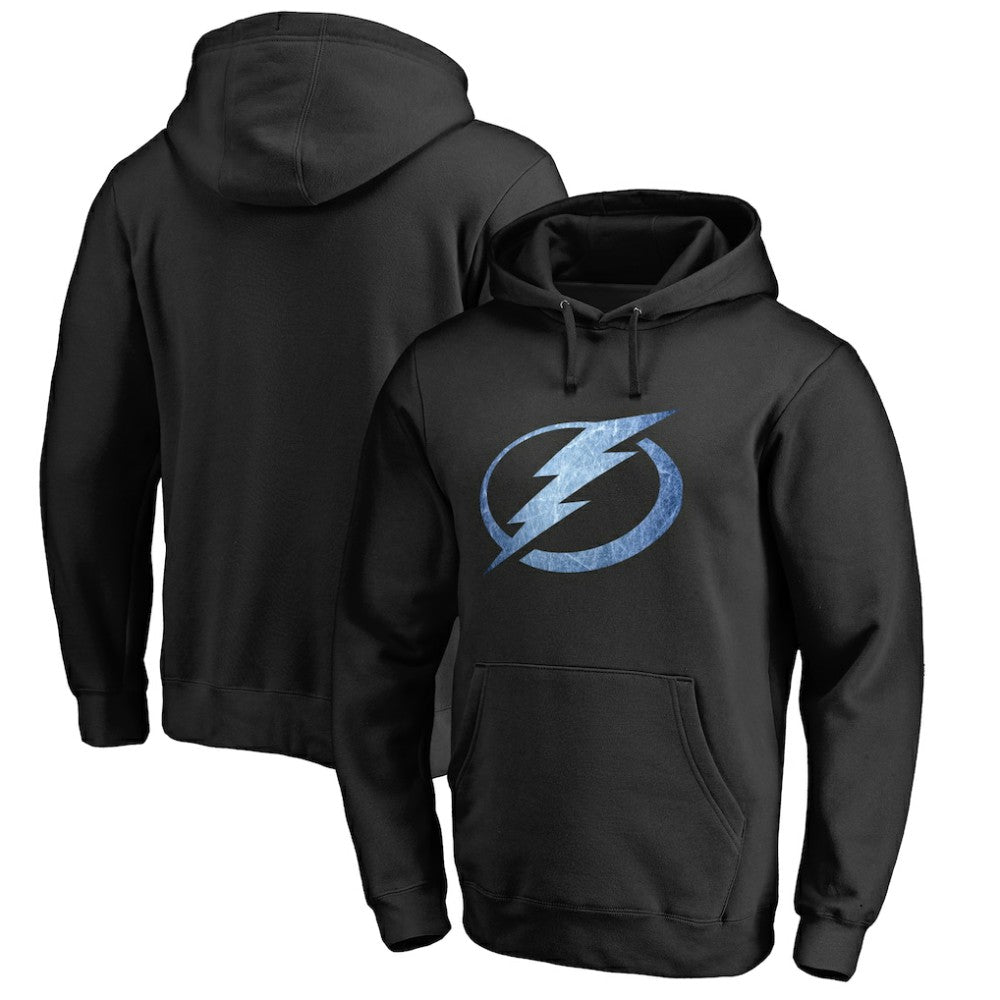Tampa Bay Lightning Rinkside Pond Hockey Pullover Hoodie - Black | US 2229573