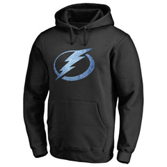 Tampa Bay Lightning Rinkside Pond Hockey Pullover Hoodie - Black | US 2229573