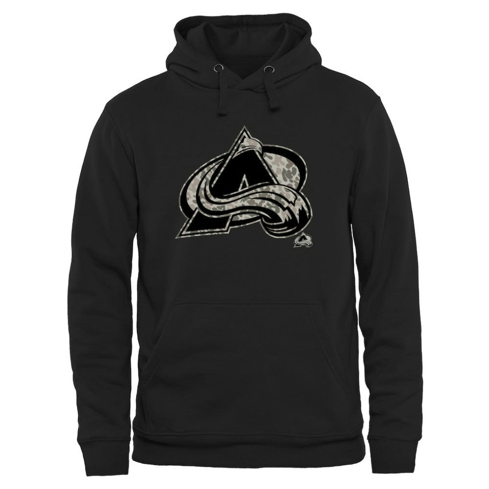 Colorado Avalanche Rink Warrior Pullover Hoodie - Black | US 2265426