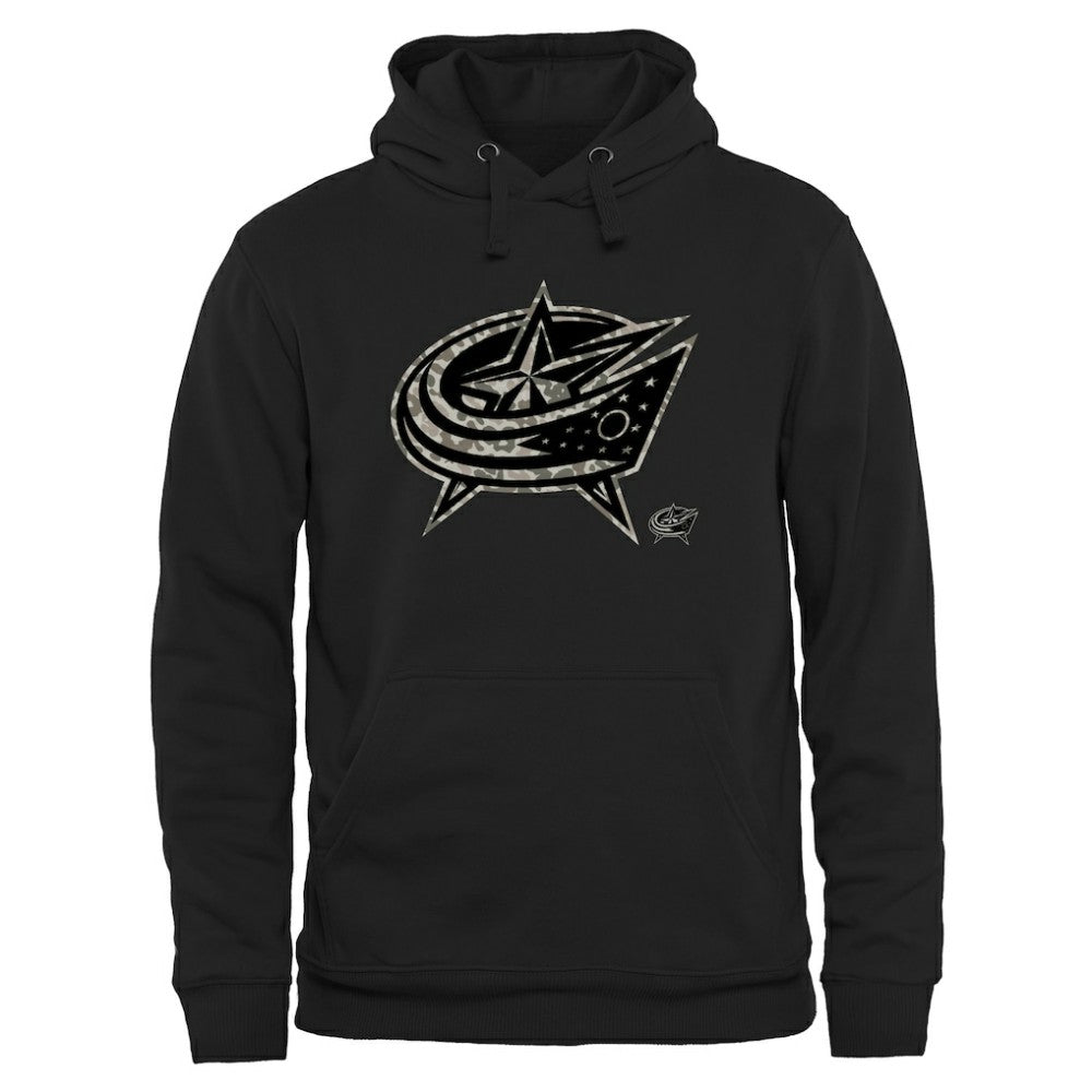 Columbus Blue Jackets Rink Warrior Pullover Hoodie - Black | US 2265427