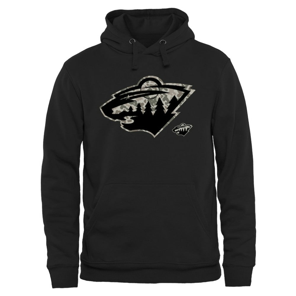Minnesota Wild Rink Warrior Pullover Hoodie - Black | US 2265433