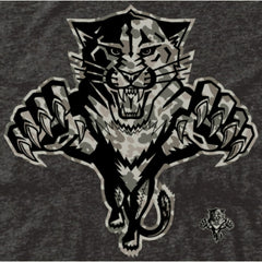 Men's Florida Panthers Black Rink Warrior Tri-Blend T-Shirt | US 2265461
