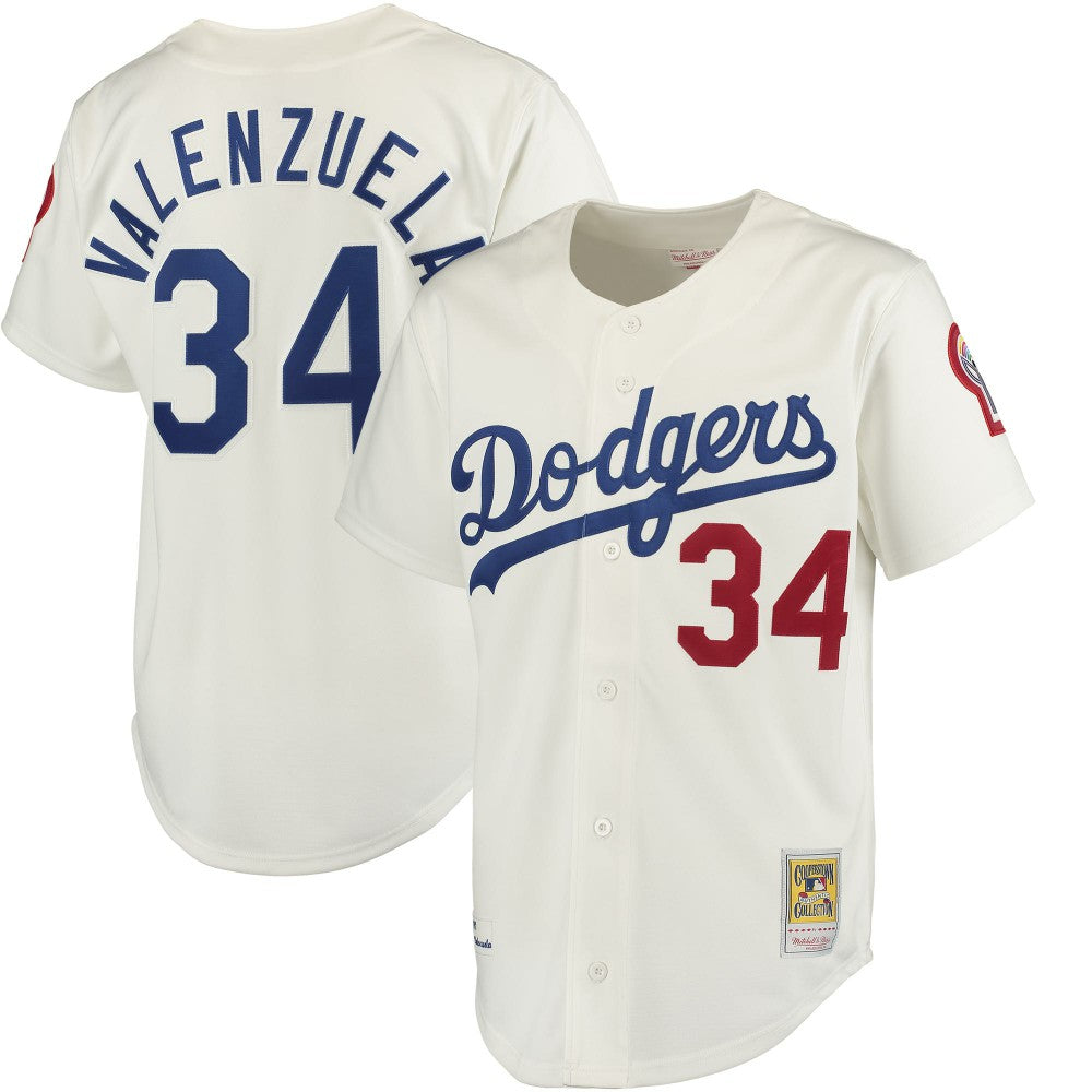 Fernando Valenzuela Los Angeles Dodgers Mitchell & Ness Authentic Jersey - White Jerseys