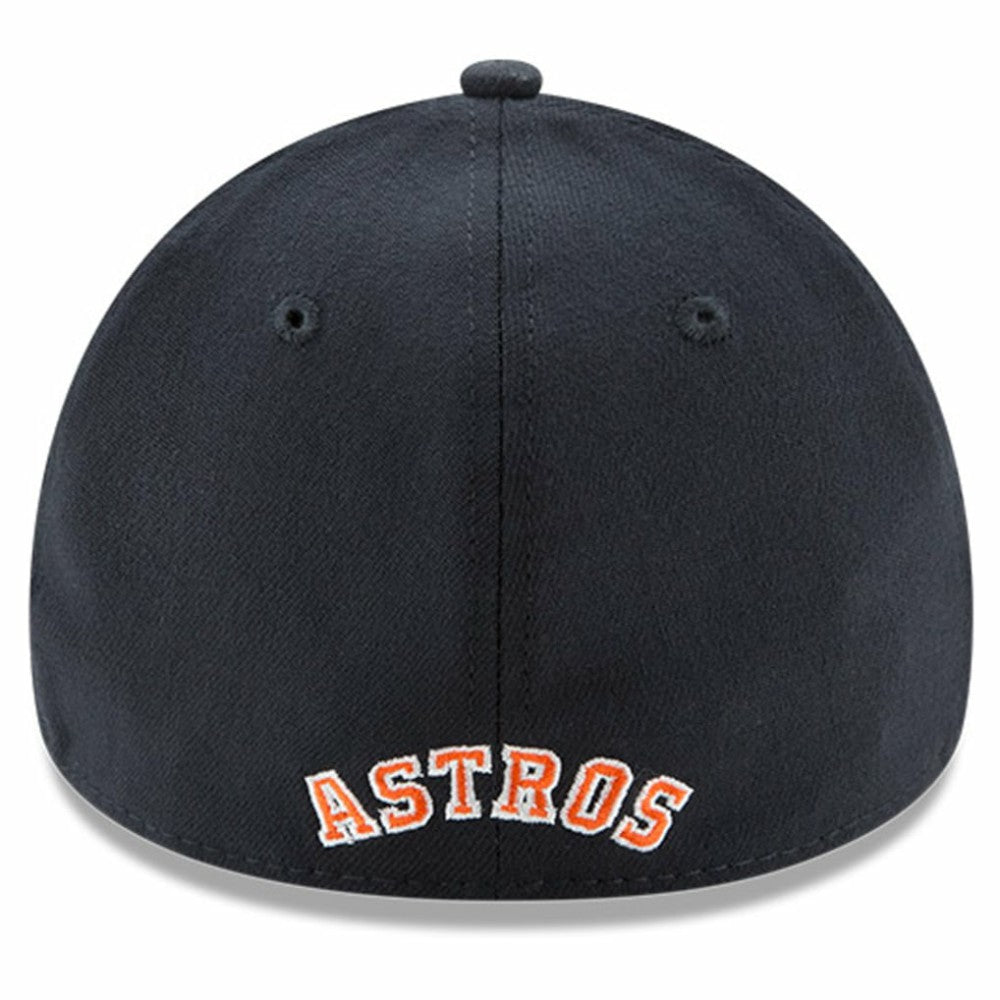 Houston Astros New Era Button Team Classic 39THIRTY Flex Hat - Navy Hats