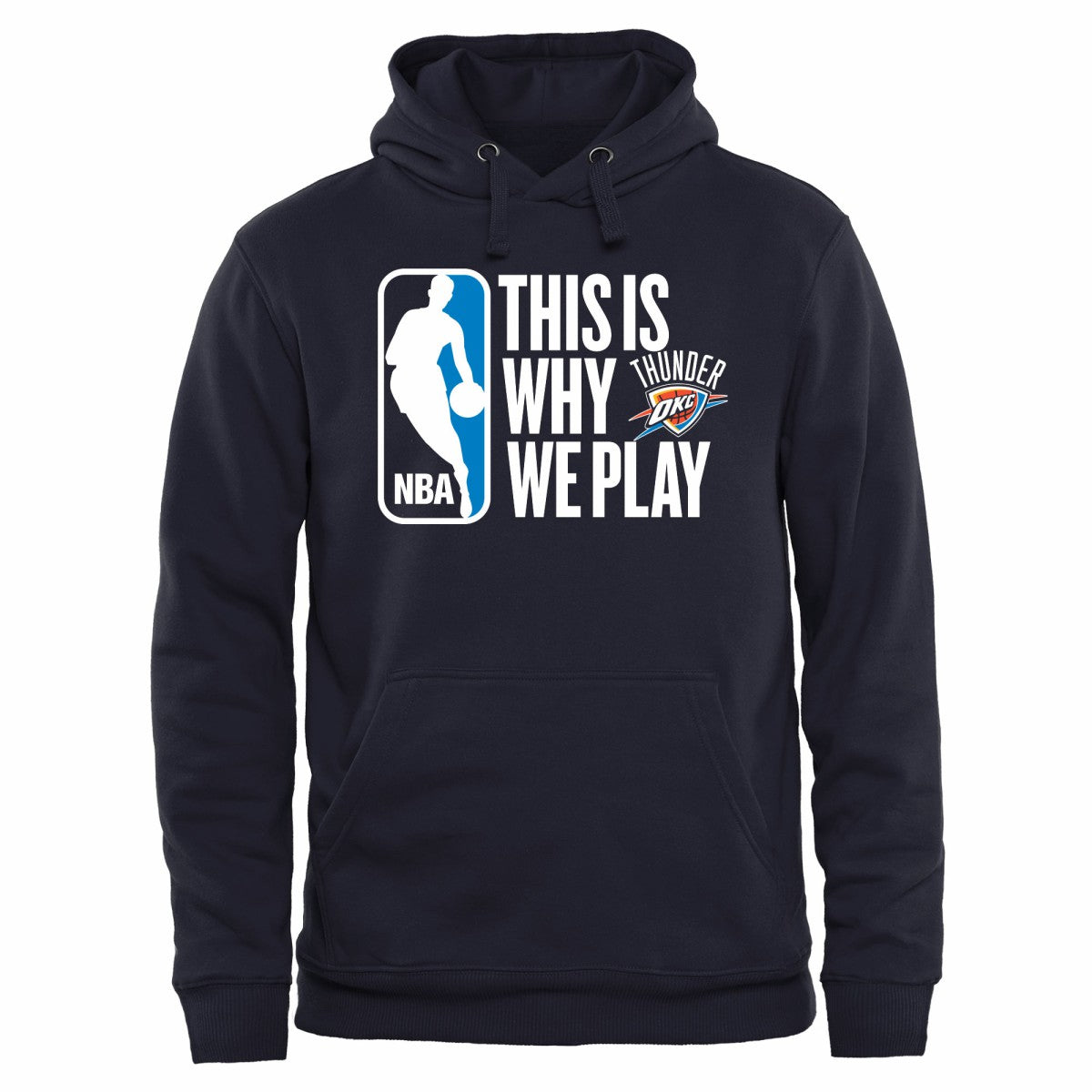 Oklahoma City Thunder This Is Why We Play Pullover Hoodie Navy outlet