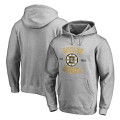 Boston Bruins Heritage Pullover Hoodie - Ash | US 2376402