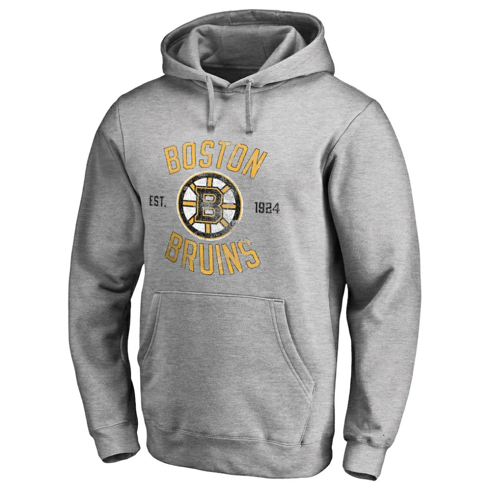 Boston Bruins Heritage Pullover Hoodie - Ash | US 2376402
