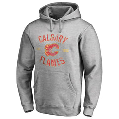 Calgary Flames Heritage Pullover Hoodie - Ash | US 2376404