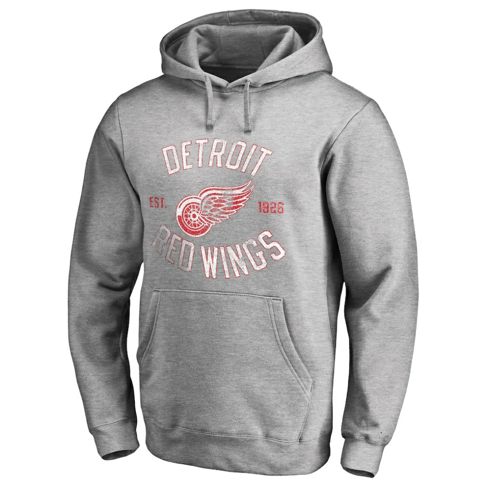 Detroit Red Wings Heritage Pullover Hoodie - Ash | US 2376410
