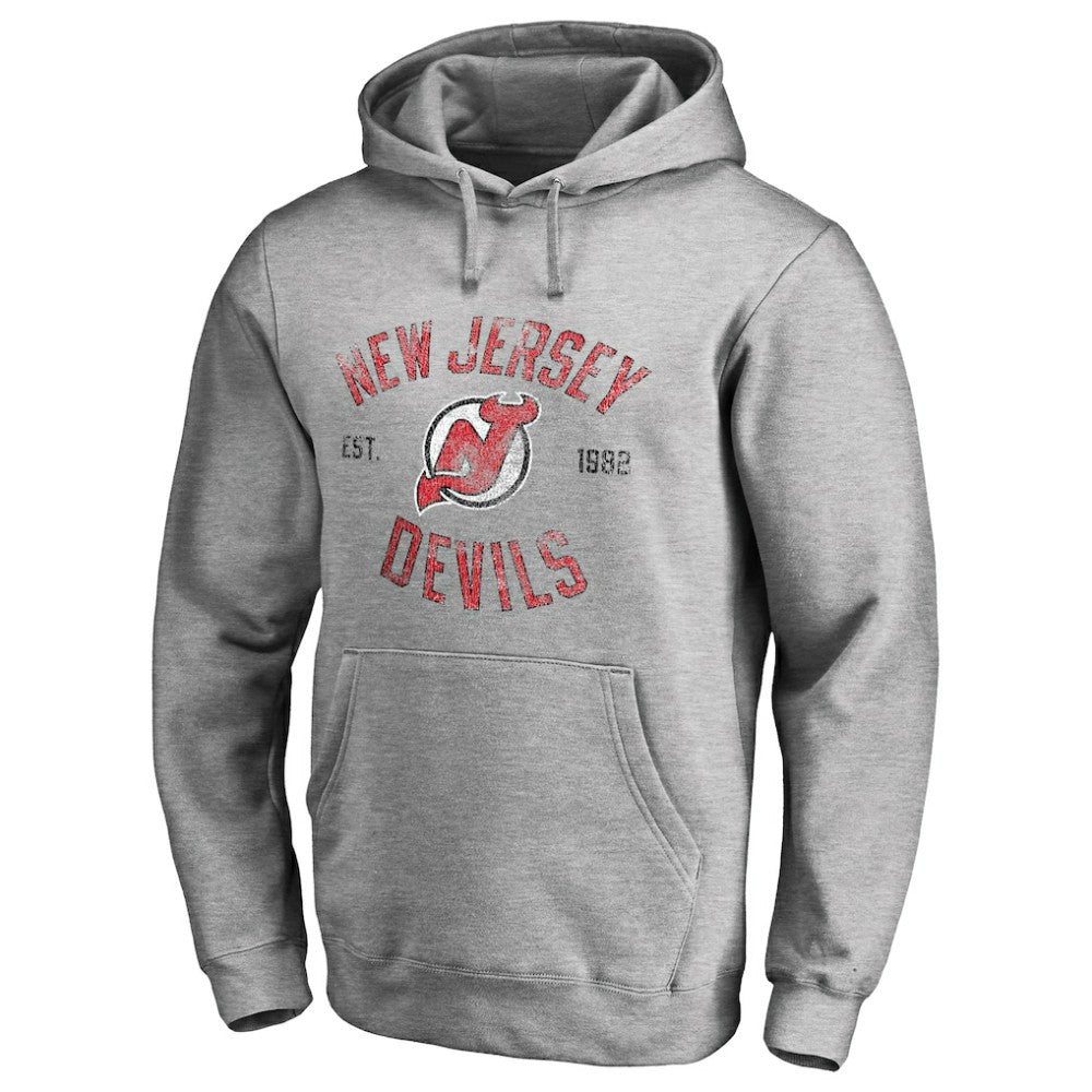 New Jersey Devils Heritage Pullover Hoodie - Ash | US 2376418