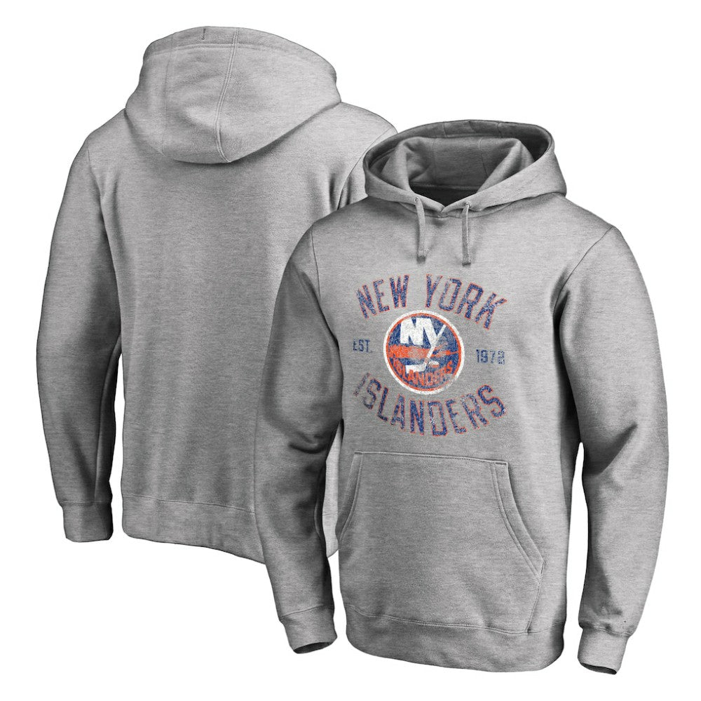 New York Islanders Heritage Pullover Hoodie - Ash | US 2376420