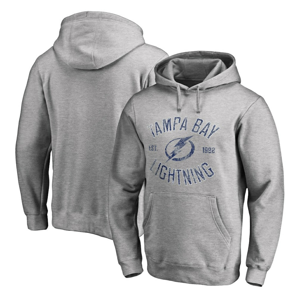 Tampa Bay Lightning Heritage Pullover Hoodie - Ash | US 2376428