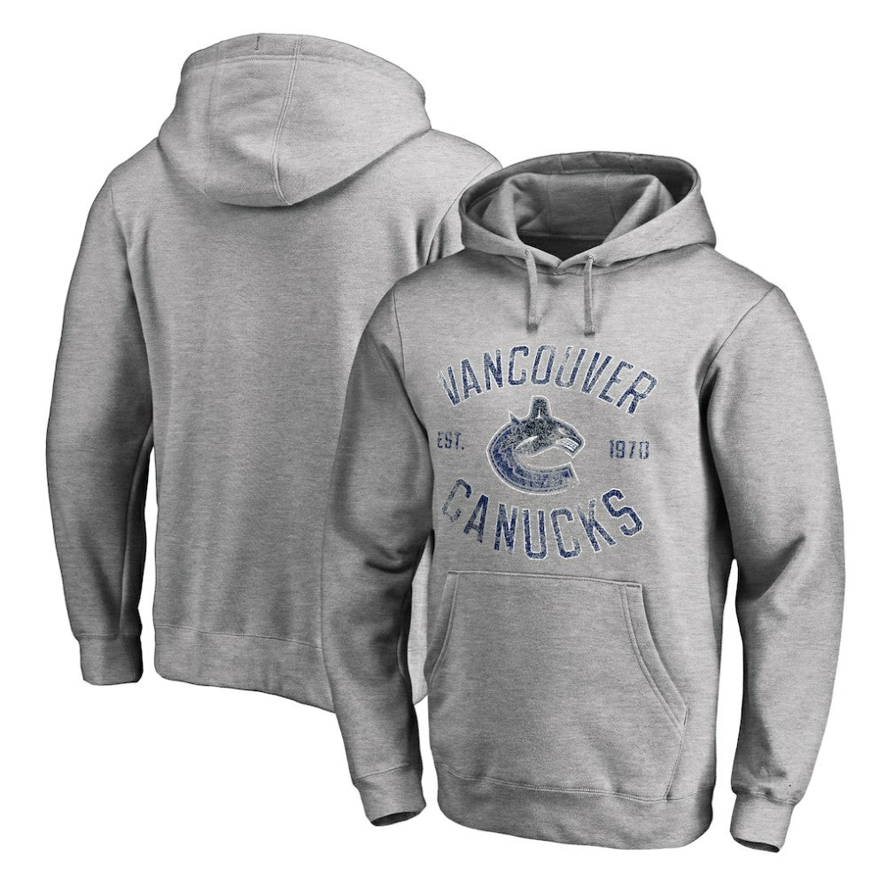 Vancouver Canucks Heritage Pullover Hoodie - Ash | US 2376430