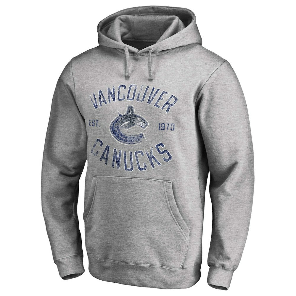 Vancouver Canucks Heritage Pullover Hoodie - Ash | US 2376430