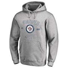 Winnipeg Jets Heritage Pullover Hoodie - Ash | US 2376432