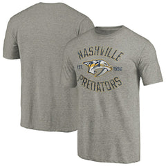 Nashville Predators Heritage Tri-Blend T-Shirt - Ash | US 2376471