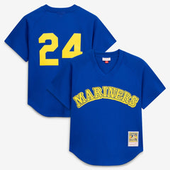 Ken Griffey Jr. Seattle Mariners Mitchell & Ness Authentic Batting Practice Jersey - Royal Jerseys