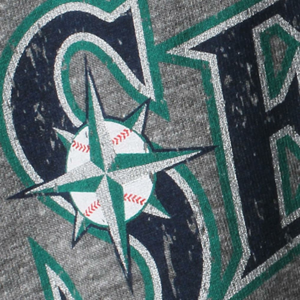 Hisashi Iwakuma Seattle Mariners Majestic Threads Premium Tri-Blend Name & Number T-Shirt - Gray T-shirts