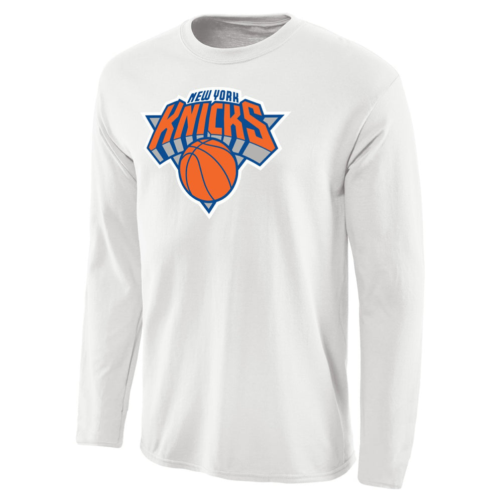 New York Knicks Primary Logo Long Sleeve T-Shirt White