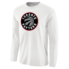 Toronto Raptors Primary Logo Long Sleeve T-Shirt White