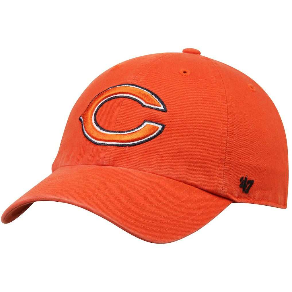 Chicago Bears '47 Clean Up Adjustable Hat - Orange Hats