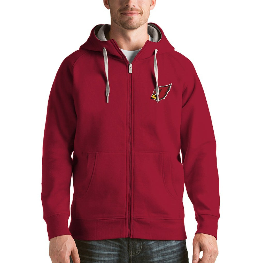 Arizona Cardinals Antigua Victory Full-Zip Hoodie - Cardinal Hoodies
